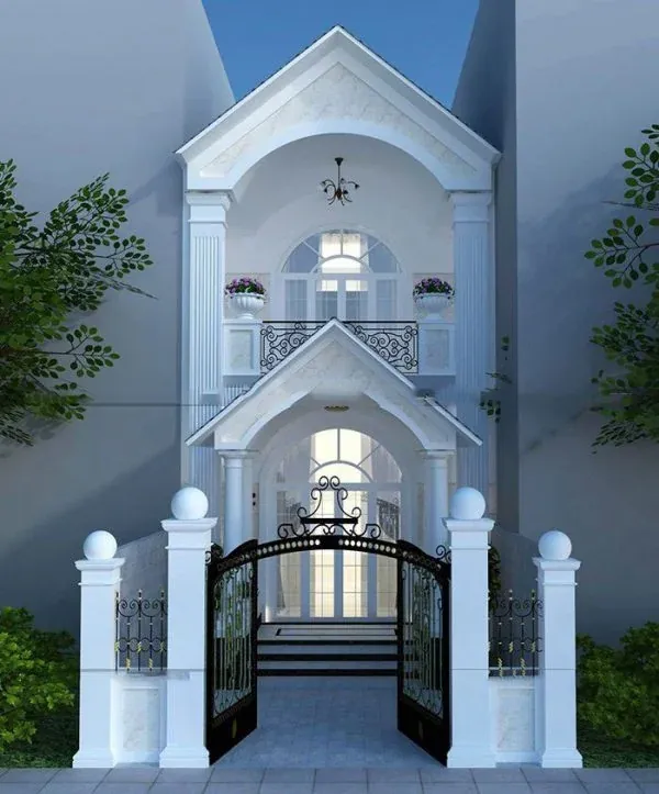 100+ ảnh mẫu nhà ống 2 tầng đẹp cho lô đất ven đô hiện đại · ảnh 2