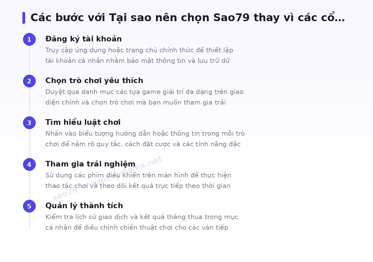 Các bước bắt đầu với sao79